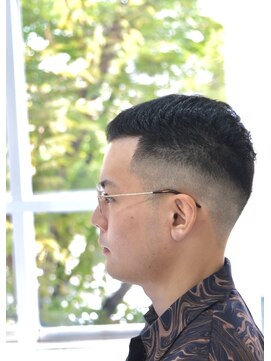 ブランクバーバーショップ(BLANK BARBERSHOP) フェード ノーパートバーバースタイル【西宮 夙川 苦楽園】