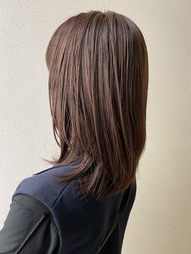 オウルヘアー(Owl hair) 暖色ベージュ/ミディアムレイヤー