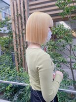 フラム 渋谷(flamme)&nbsp;抜きっぱなしブリーチ＊ブリーチのみブロンドヘアー