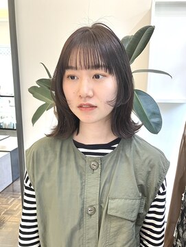 ヘアーアイスカルテット(HAIR ICI QUARTET) ミディアム 顔まわりカット　透明感カラー / オオタユキ