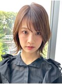 30代40代大人女性/前髪ありショートボブ/ショートヘア/髪質改善