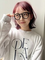 ディッセンバー 渋谷(December)&nbsp;ボルドーカラー/レイヤー/ミディアム/ワイドバング