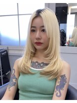 ロンドアヴァントゥス 池袋(Lond aventus)&nbsp;韓国レイヤー/韓国風/ボブ/髪質改善/黒髪/ブリーチなし〔池袋〕