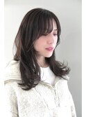 小顔カット ミディアムレイヤー