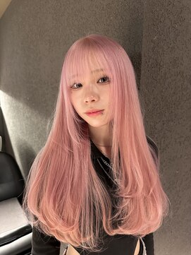 ペレ 栄店(PELE) 切りっぱなしボブ/エアリーロング/美髪/ピンクブラウン/栄