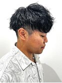 メンズマッシュパーマニュアンスパーマスパイラルパーマ刈り上げ