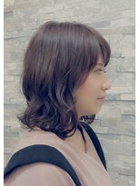 ハーティーモトヤワタ(hearty MOTOYAWATA)&nbsp;コテ巻き風パーマ×２６ミリアレンジ