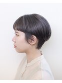 グレージュ#ダブルカラー#マッシュショート#ブリーチ#豊橋#豊川