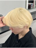 抜きっぱなしブロンド/ホワイトブロンド/ムラシャンなし