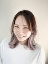 アメリアム 大阪上本町店(Ameri amu.) 【インナーカラー/ミディアム】#Ameri #大阪 #ブリーチ