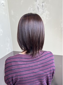 ヘアーメイク アチャ(hair make accha) 黒髪/ボブルフ/ネビージュ/小顔/ワンレン/観音寺/髪質改善/前髪