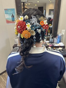 美容室クロシュ 成人式 ヘアーアレンジ
