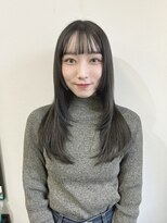 ロットアニバース(lott annibirth)&nbsp;【髪質改善】姫カットレイヤー/グレーブラック/10代20代@SARASA