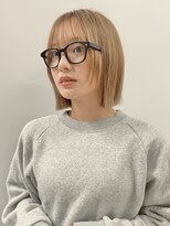 ミィ 表参道(mee.)&nbsp;似合わせカット ボブヘア 縮毛矯正 ミニボブ 切りっぱなしボブ