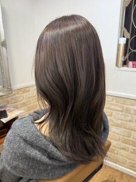 カミケン 黒岩店　kamiken・ オレンジ味を抑えた透明感ブラウンカラー【カミケン黒岩店】