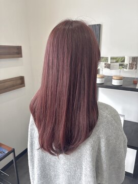 ヘアーコントレイル(hair contrail) ピンクブラウン