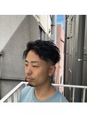 フェザーパーマ/スパイキーショート[榴岡/メンズ/理容室]