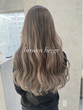 バングス(BANGS) brown beige highlight