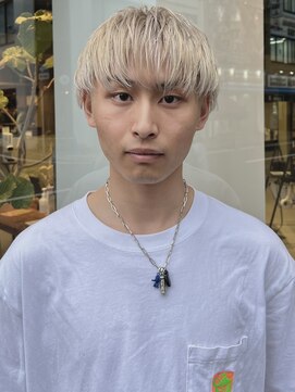 パークレーン アイス イヴェン(park lane ICI yeven) 秋の大人メンズ◎ブルーブラック韓国マッシュパーマYUKI