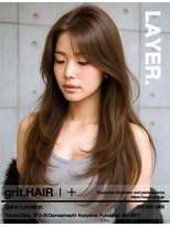 グリット ヘアープラス(grit.HAIR|+) 【grit.】レイヤー/ココアベージュ|郡山