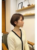 まわりと差がつく秋ショート×ラベンダーベージュ