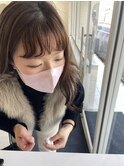 前髪パーマ