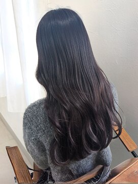 髪質改善 20代 韓国くびれヘア 艶髪 グレージュ 透明感カラー