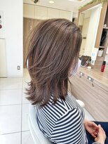 アッシュ 鶴ヶ峰1号店(Ash)&nbsp;【白髪ぼかし×レイヤースタイル】　[横浜/鶴ヶ峰/脱白髪染め]