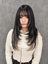 エスト 大阪梅田(EST)&nbsp;レミー100%高級人毛/53cm☆シールエクステ100枚+レイヤーカット
