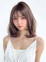 アグ ヘアー キース 那須塩原店(Agu hair keith)&nbsp;《Agu hair》【こなれ感】透明感グレージュ×抜け感ミディアム