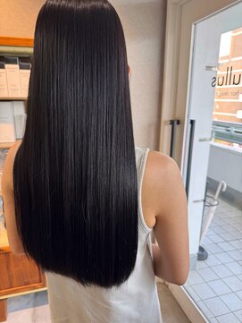 ヌル ヘア デザイン(nullus hair desigh) 【nullus】プラチナムストレート×艶カラー×バイカルテ