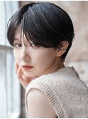 大人可愛いハンサムショート丸みショートボブ◎20代30代40代50代