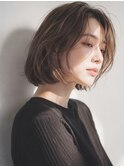 大人ボブ・ワンレンボブ40代30代・レイヤーボブ重めボブ