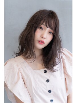 エイミー(Aimee) Aimee 町田 パーマ風巻き髪×ダークブラウン