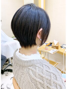 モリオ フロム ロンドン サッポロファクトリー店(morio FROM LONDON) 【morio札幌】2021年髪型大人かわいい黒髪ショートボブ