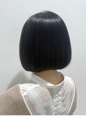 くすみブルー髪質改善ミニウルフ韓国マッシュインナーカラー
