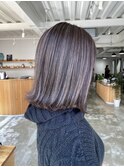 ハイライト×ラベンダーグレージュ