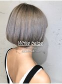 下北沢×ホワイトベージュ×ダブルカラー×韓国ヘア