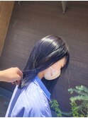 ネイビーブルー×インナーカラー