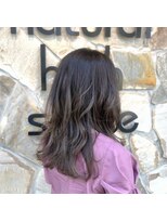 ナチュラルハイセンス 本店(natural high sense) 外ハネミックス グレージュカラー 似合わせカット/町屋駅
