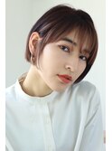 大人ミニボブ×インナーカラー