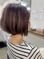 ヘアクリエイト エクセル美容室(Hair Create EXCEL) ポッコリ前下がりボブ