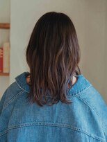 フランズ いわき(FLUNS)&nbsp;黒髪/グレーベージュ/レイヤーロング/前髪パーマ/いわき市