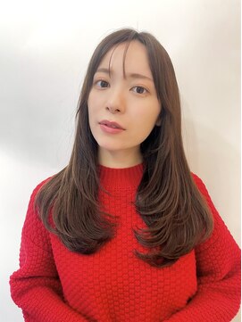 ユーフォリア 銀座(Euphoria) ロングヘア韓国ヘアレイヤーカット小顔カット2wayバング