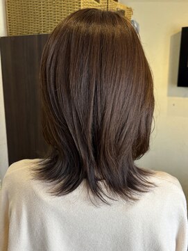 ジュジュル 稲毛本店(jujur) グレージュカラー/ボブウルフ/ココアベージュ/ブリーチ