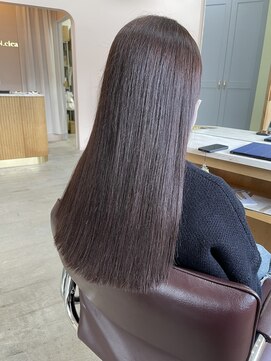 キュオンシア(CUEON. ciea) ロング×オレンジブラウン