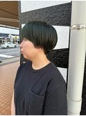 刈り上げショート×GREEN