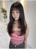 髪質改善*オン眉レイヤーカット*美髪【Zina渋谷神南】