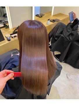 ジーナ 船橋(Zina) 髪質改善＊ロングレイヤーグレーベージュ＊美髪【Zina船橋】