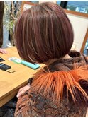 【個性派カラー】透け感UP！ハイライトカラー